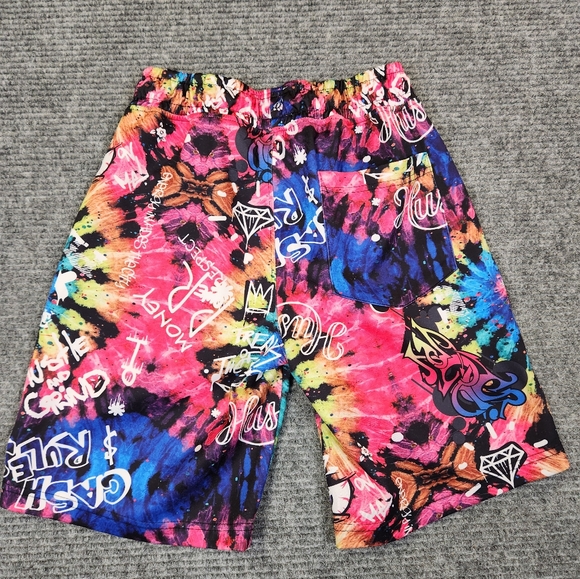 Drill Clothing Co. Fresh Prints of Bel Air Colorful Shorts Pull On Men Small - Picture 6 of 8